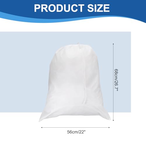 Bolsa de lavandería textil con asa y cesta lavable de 27 x 22 pulgadas 3