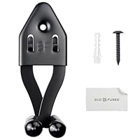 Eco-Fused 1x Vertikale Schwert-Halterung - Dolch-Display-Wandhalterung - Verstellbare multifunktionale Halterung - Edelstahl-Wandregal für Äxte, Dolche, Messer (Schwarz)