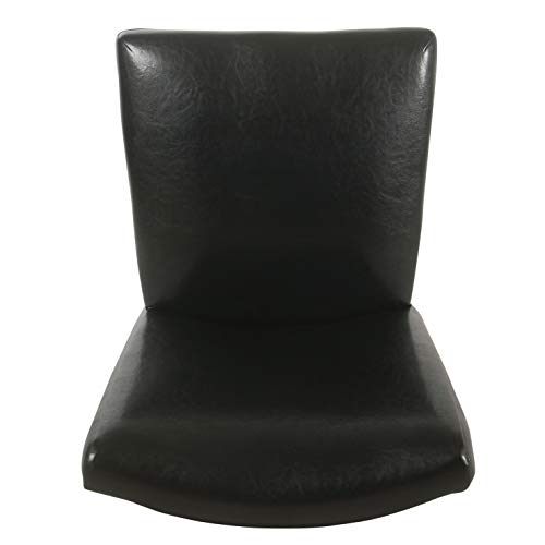 Image of HomePop Parsons Dining Chair - Black Faux Leather (Set of 2)