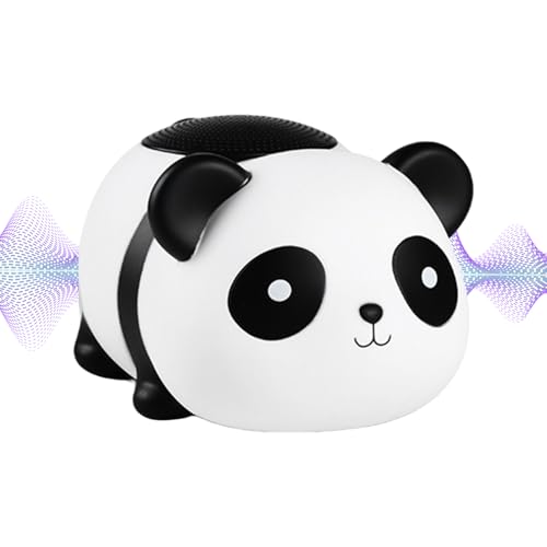 Générique Cute Wireless Speaker, Portable Bluetooths Speaker with Panda Design, 5.91x4.33x2.36 inches, Long Battery Life, Stereo Sound, Desk Figurine Collectible for...