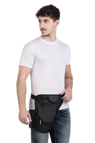 Image of Leosportz Thigh Bag for Bike Riders | Leg Case for Bikers Fanny Pack for Men Women | Waist Pouch Tactical Fanny Pack Hip Drop Leg Pouch (Regular Thigh Bag)