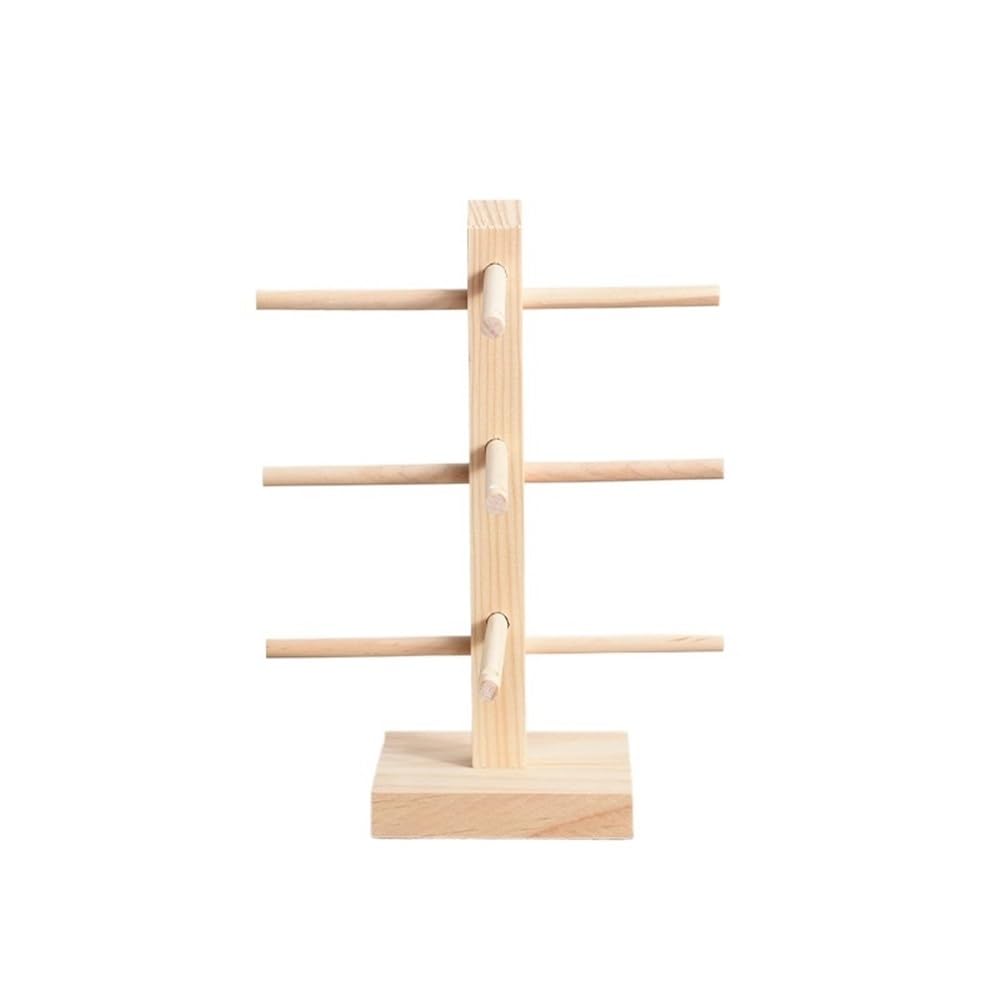 guiling-1986 Eyeglasses Display Rack Counter Showcase Glasses Shelf Organizer Creative Multilayer Wooden Sunglass Display Stand Holder Eyeglasses Storage Rack Window Organizer for Eyewear(Large)
