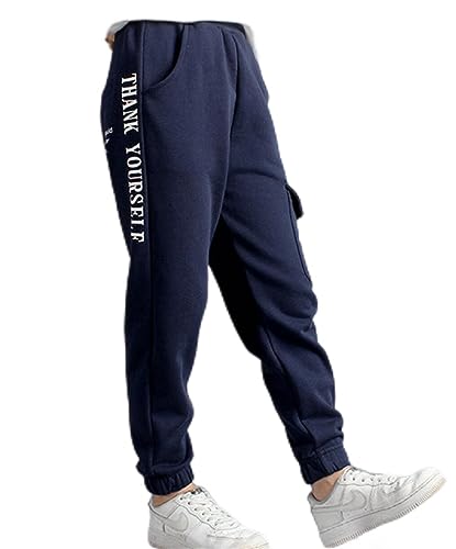 Image of HILEELANG Toddler Boy Sweatpants Kids Sport Jogger Cotton Casual Active Playwear Sweats Pants 2-Pack