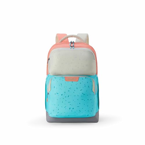 Image of American Tourister Banger | 36 Ltrs | 3 Compartments | Bottle Pocket | Ergonomic Padded Back Panel & Shoulder Straps | School Backpack for Boys & Girls | 1 Year International Warranty | Coral /Mint