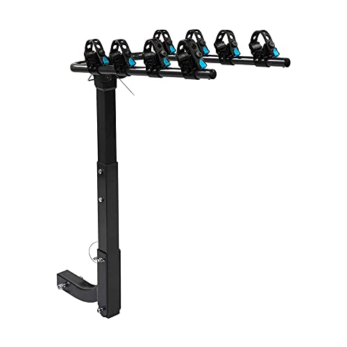 TRAPSKI 4-Bike Carrier Rack, Double Fold Design with a 2-inch Hitch Mount | Heavy Duty Steel Frame, Black | 3 Year Warranty | USA Veteran Owned Business