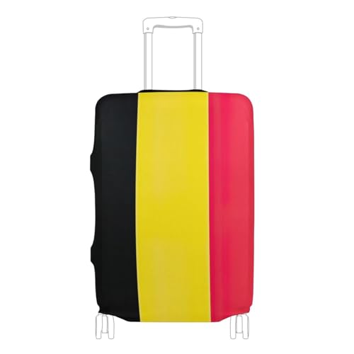 Joisal Belgium Flag Suitcase Covers Fit 18-32 Inch Luggage Identifiers for Suitcases