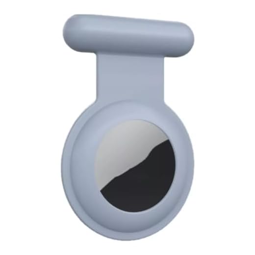OFC com capa de silicone macio AirTag, suporte de capa antiperda invisível para crianças idosas roupas compatíveis com Apple AirTag GPS itens achadores acessórios (Cinza)