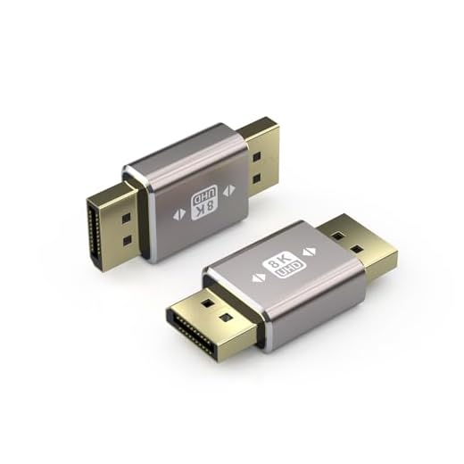 SOMDARHK DisplayPort Adapter Male to Male 2 Pack - 8K Display Port Connector DP 2.1 Coupler Supports 8K@60Hz 4K@144Hz for Laptop Projector PC HDTV