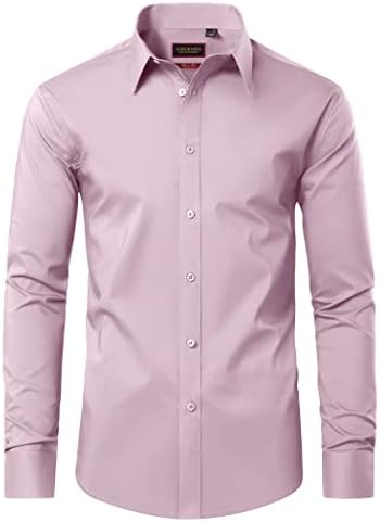 DEMEANOR Camisas de vestir para hombre de manga larga para hombre...