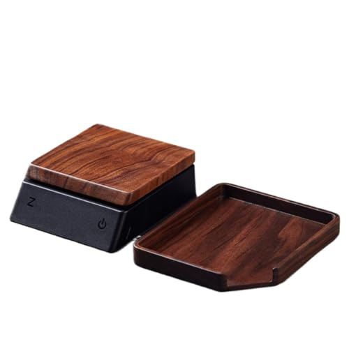 Emidor 電子スケール、0.1g単位、正確な計量、1000g容量、ミニ電子スケール、USB充電式、お茶、お茶定規付き、無垢材キッチン、コンパクト、軽量、風袋機能、多目的、キッチン計量 (B)