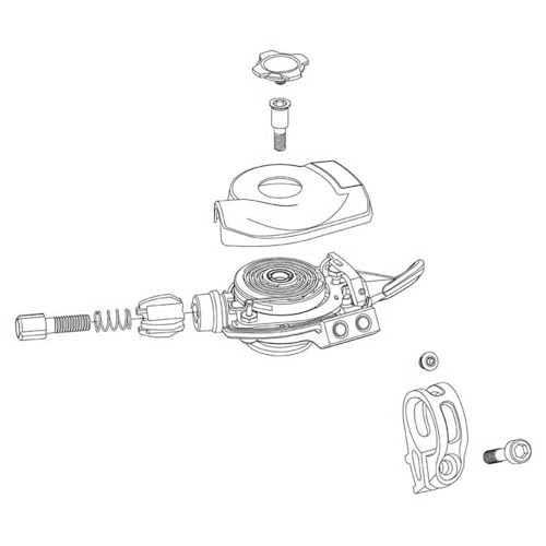 Kit carcasse manette SRAM GX Eagle droit réparer shifter cassé ou usé