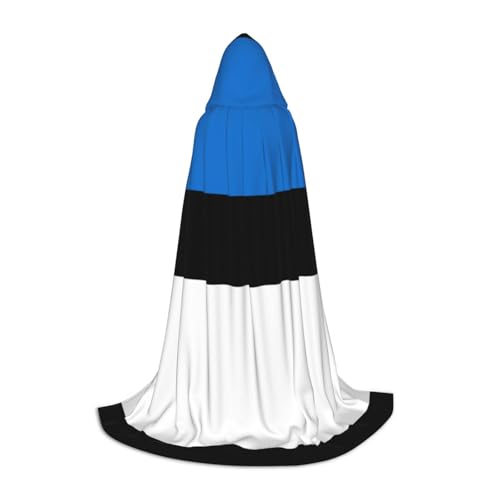 GaxfjRu Disfraz de bruja de Halloween de la bandera de Estonia, disfraz renacentista, bata para cosplay