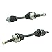 TRQ Front Driver and Passenger Side CV Axle Assembly Set 2 Piece Compatible with 2005-2010 Jeep Grand Cherokee AWD Quadra-Trac II 2006-2010 Commander 4WD Quadra-Trac II