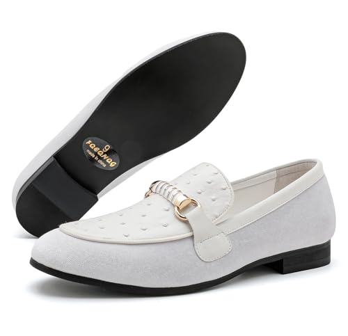Image of Men's Fashion Formal Velvet Loafers and Wedding Dress Shoes for Men, Penny Slip-On Smoking Luxury Men Casual Shoes