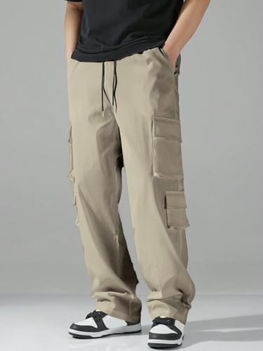 Image of Tagas Men Plus Flap Pocket Side Drawstring Waist Cargo Pants || Trousers Casual Pant || Cargo Pant || Jeans Pant || Track Pant for Man ||MC-8
