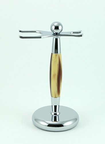 Support rasoir et blaireau GBS chromé accessoire barbier traditionnel
