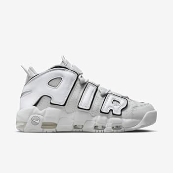 Nike Tênis masculino Air More Uptempo '96, Branco/Cinza, 45