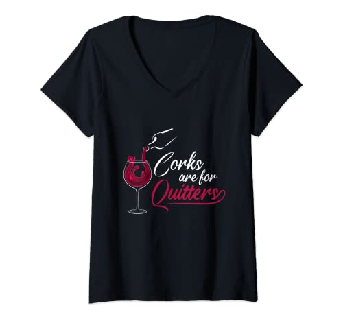 Femme Cute Wine Day Drinking Humor Alcohol Women Girls Party T-Shirt avec Col en V