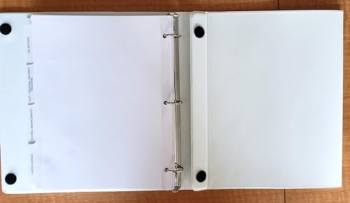 Easel Ring Binders - Flip Over The top Style Platform Construction. (White, 11" X 8 1/2" Sheet Size Bound on 11" Side) - Thumbnail 4