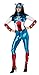 Secret Wishes Women's Marvel Universe Secret Wishes American Dream Costume Cat Suit and Eye Mask, Multicolor, Medium