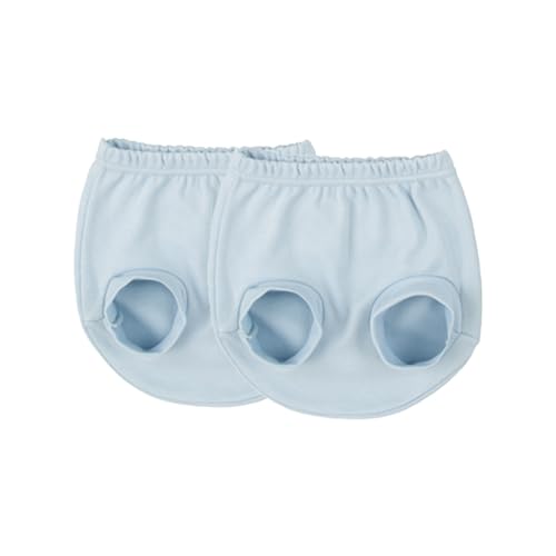 MINUTUS Ranitas Bebé, Cintura Elástica, Pack de 2, Primera Puesta, Ropa Recién Nacido, 100% Algodón (FR/ES, Edad, 0 Meses, 1 Months, Celeste)