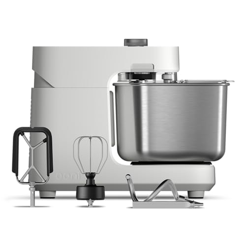 Ooni Halo Pro Spiral Mixer - Dough Stand Mixer with Attachments, 7.3 Quart Capacity and 58 Speed Settings - Polar White