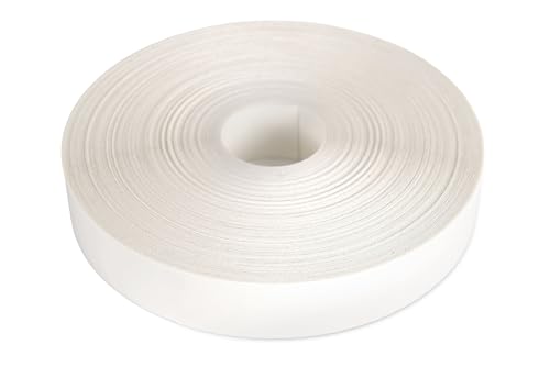 Bricoroll - Canto Preencolado - Aplicación con plancha - Material Melamina - Color Blanco Liso - Ancho 40mm x Largo 50m - Acabado Profesional - Alta resistencia - Fabricado en España