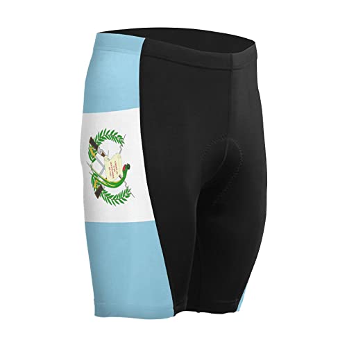 Guatemala Flag Men's Bike Shorts Padded Cycling Bicycle Biking Shorts Tight Multicolor