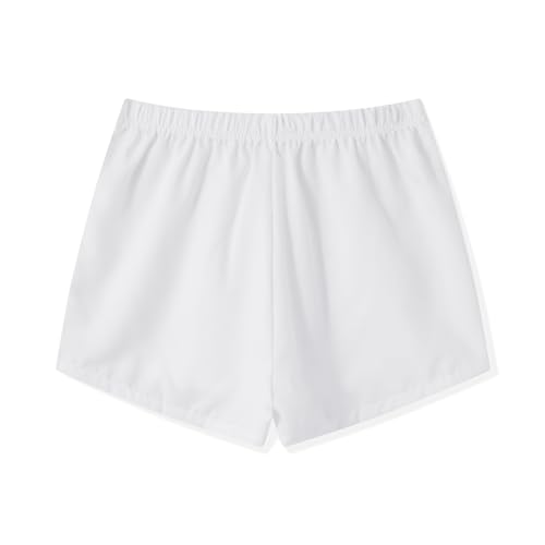 Image of Women Y2k Pajamas Shorts Micro Button Boxers Elastic Waist Cute Pj Bottoms Summer Plaid Lounge Short