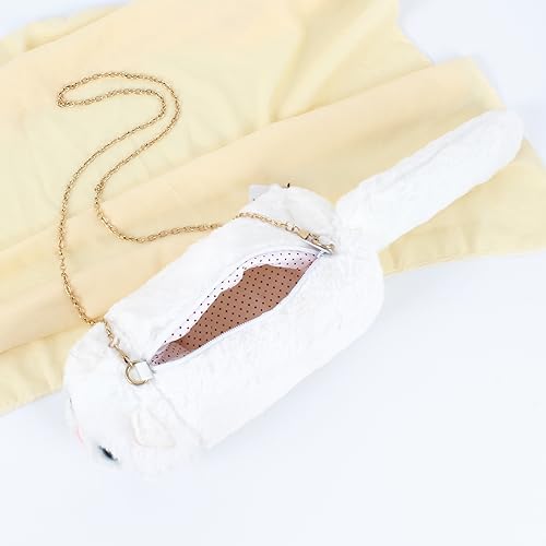 Image of Minache Women Mini Cat Plush Crossbody Bag Shoulder Bag Stationery Pouch Ladies Cosmetic Bag