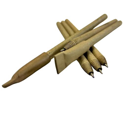 GoodWill Tech Novelty Store Paper Pens, Recycled Eco-Friendly Paper Pen for KidsOffice