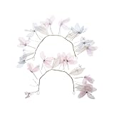 Leadigol 2PCS Dragonfly Headbands for Women, Hair Hoop Hair Band, Transparent Dragonfly Hair Hoop, Bridal Wedding Headband, Girls Women Head Ornaments Elegant Headdress Gift