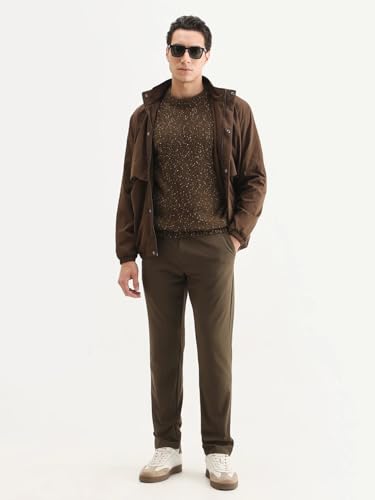 Image of Rare Rabbit Regular fit Speckled Print Sweater
