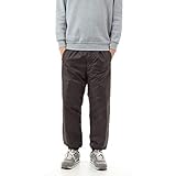 [onion cross] 中綿 シャカパン ナイロンパンツ シャカパンツ 防寒 撥水 防風 極暖 暖パン ホッピング メンズ (ブラック, L)