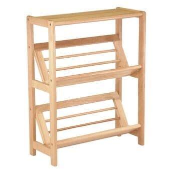 HEMDI Unique Teak Wooden 2 Shelf Book Case for Living Room (11.5D X 27.5W X 38H inch)-image-1
