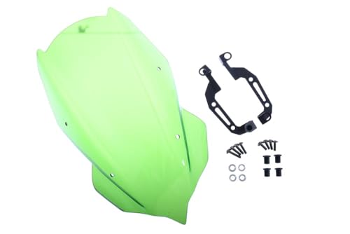 Bulle Saute Vent Verte en Polycarbonate pour Moto Kawasaki Z400 2019-2024