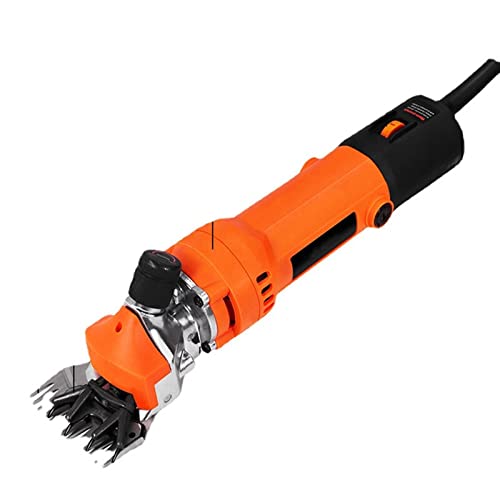 CUDTAPI Afeitadora eléctrica for ovejas, Tijeras eléctricas for Lana, cortapelos eléctrica, Tijeras for Lana de Alta Potencia, cortapelos eléctrica(Rot,Inverter 1500W)