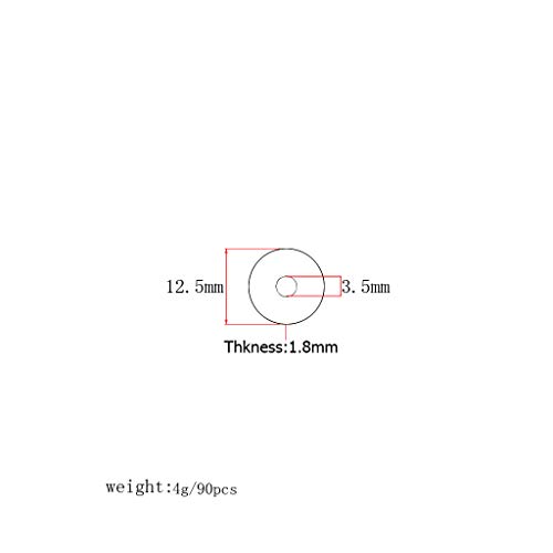 Alnicov Klavier-Filz-Frontschiene, Regulierung, Stanzungen, Rot, Tastatur, Balance-Unterlegscheiben, Reparaturteile, 90 Stück