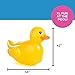 Fun Express Giant Inflatable Rubber Duck 4 Feet - Large Yellow Duck Pool Float for Birthday Party Decorations | Big Rubber Ducky for Baby Showers, Easter Decor & Outdoor Events | Premium Vinyl Design