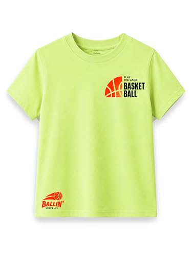 Image of Kidbea Bamboo Unisex Kids T-Shirt Ultra-Soft Premium Half Sleeve Graphic Tee for Boys & Girls, Casual Summer Wear for Toddlers & Kids