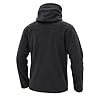 Iron Mountain Men's Hooded Technical Fleece Full Zip Jacket Windproof Outdoor Fleece Hoodie, Black, 3XL #1