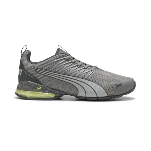 PUMA Mens Voltaic Evo Hit The Wall Running Sneakers Shoes - Grey