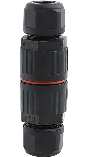 1STec IP68 Waterproof Digital TV Joiner for Fixing or Repairing Damaged Outdoor External or Underground TV Broadband Modem Freeview Cable Screw Together Coupler for RG6 RG7 RG59 WF65 Wire Leads