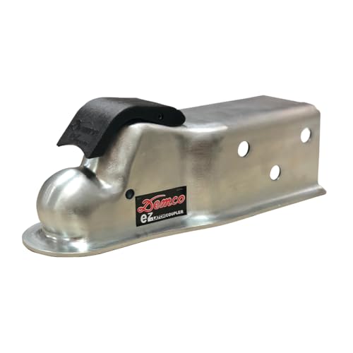 Demco 2 Bolt-on Coupler for 3 Wide Tongue EZ-Latch 7 000lb Capacity Silver