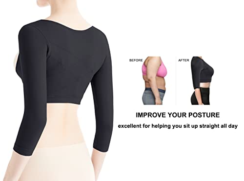 KSKshape Arm Shaper for Women Arm Compression Sleeves Post Surgical Slimming Sleeves Posture Corrector Tops Shapewear4