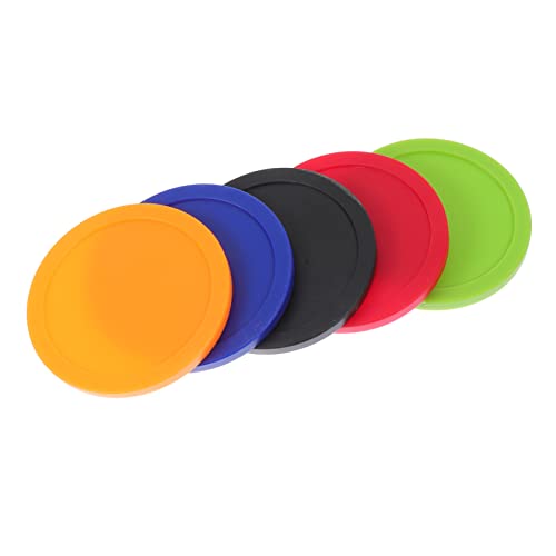 Outanaya Mini Ice Hockey Pieces 5pcs Air Hockey for Boys and Girls Game Room Accessory