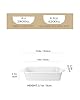 MALACASA 4.4 QT Baking Dish, 9x13 Large Casserole Dish for Oven, Ceramic Baking Pan, Rectangular Lasagna Pan Deep with Handles for Baking, Durable Microwave Oven Safe, Wedding Gift,White, Series BAKE-BAKE #1