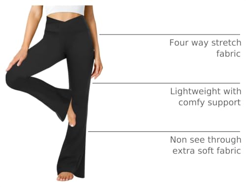 ZOOSIXX Women's V Rise Flare Yoga Leggings (various) - image 4