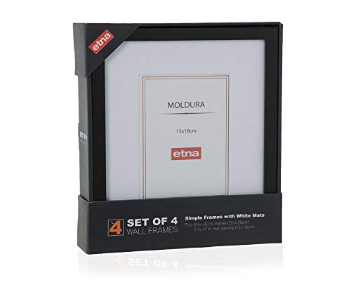 Conjunto Porta Retrato Elric II 4 Peças Etna Preto