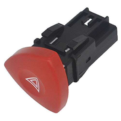 Interruptor Luz Advertencia Peligro, KASturbo Botón de Advertencia para Espace MK4 Laguna MK2 Trafic Vel Vivaro 8200442724 Cover